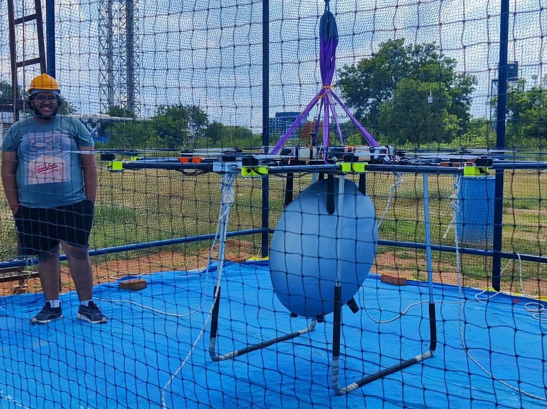 IIITH 1:2 Human Payload Drone
